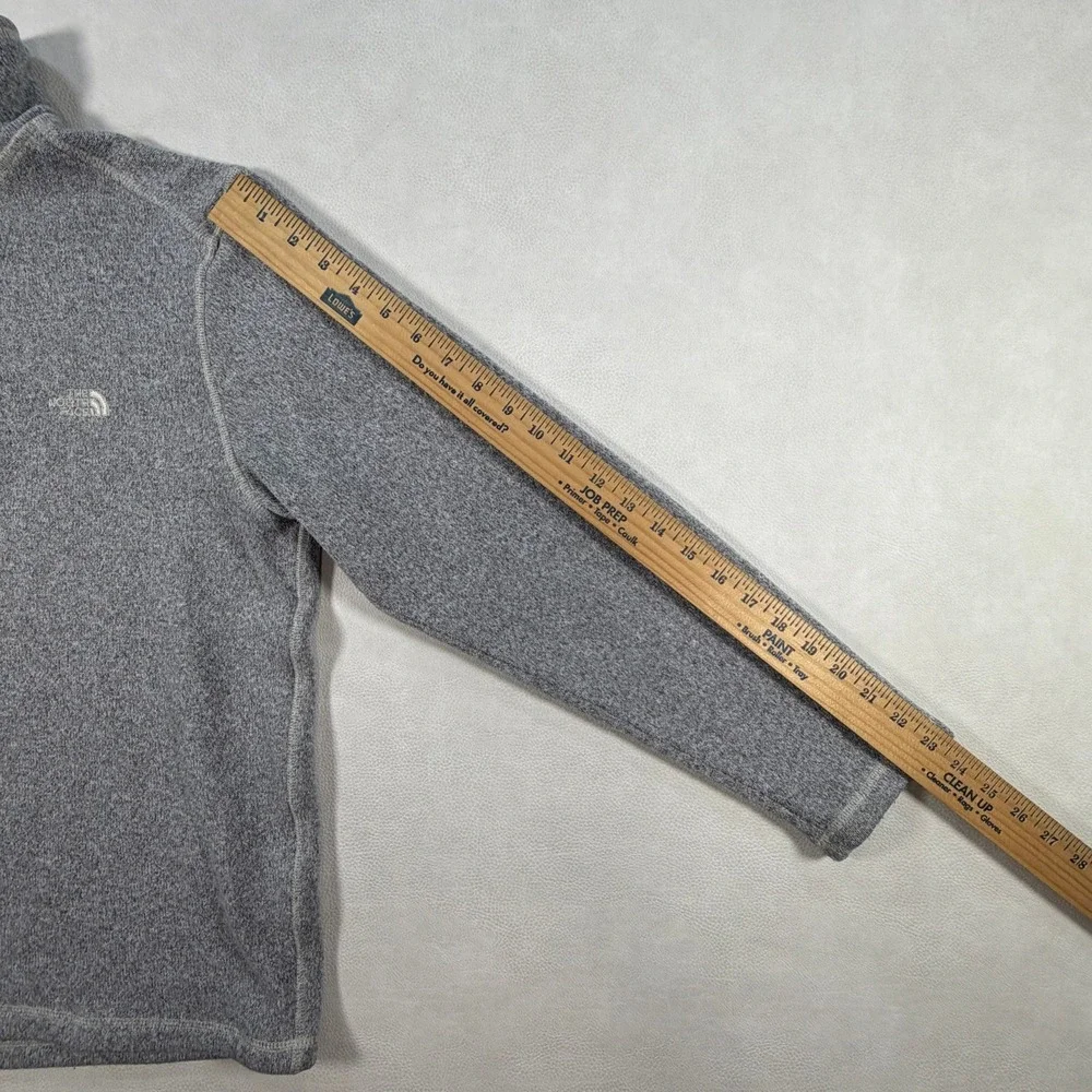 The North‎ Face Mens Small Gordon Lyons 1/4 Zip Fleece Pullover Heather Gray